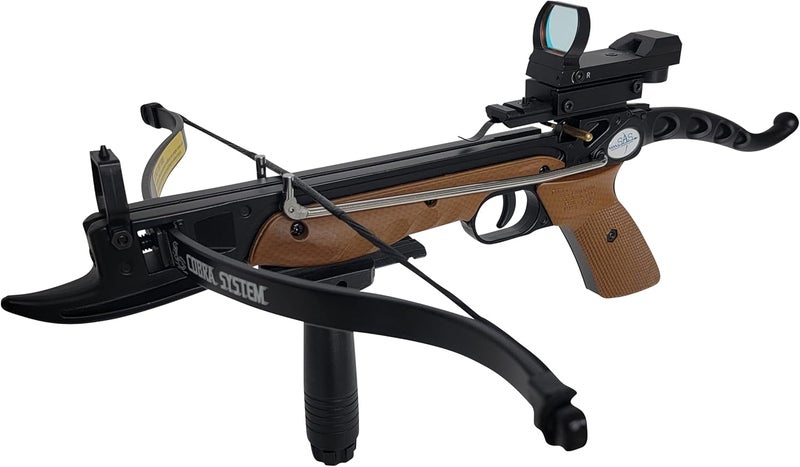 SAS Southland Archery Supply Prophecy 80 Pound Self-Cocking Pistol Crossbow with Cobra System Limb and 3 Arrows - Image 1